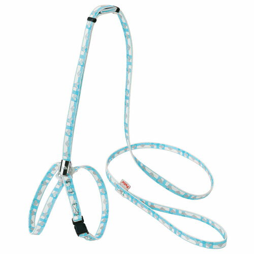 ペティオ Petio CAT HARNESS チェックハーネスリード ブルー W55963