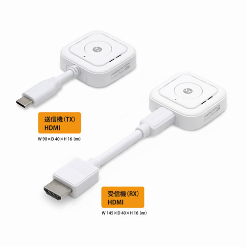 Webbyのプリンストン PRINCETON プリンストン USB PD給電機能付ワイヤレス USB-C to HDMI SC-POCKETMINI-C1R1｜アングル2