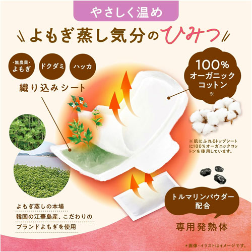 グラフィコ ウィズフェム よもぎ温座パット オーガニック 低温 6回分 webby-14678986 Webby サンプル画像2