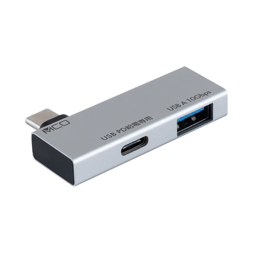 ナカバヤシ MCO Type-Cホストアダプタ USB PD対応 USB-A ブラック SAD-CH06P-SL