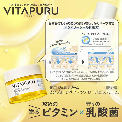 コーセー ビタプル リペア アクアリージェルクリーム 90g 3