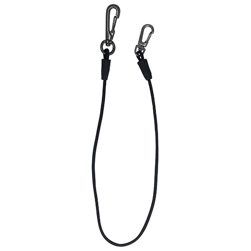 -------------------------------------------------------------- 画像はイメージです。 ※ PC環境により実際の色味や質感と異なって表示される場合がございます。 ※ 部品・パーツなどの一部の商品では本体の商品画像を使用しております。 ※ 製品の仕様・画像・パッケージは、メーカー側から予告なく変更される場合があります。 -------------------------------------------------------------- ゴム製コードが柔軟で作業性が高く落下時の衝撃を吸収します。【用途】0.5kg以下の工具類の落下、紛失防止に。【機能】ワイヤー入りコードに比べ、落下時の衝撃を吸収し腰への負担を軽減します。コイル状のセーフティコードと違いコードが絡みにくいです。【仕様】コード線径：3mm。自然長：約550mm。最大伸長：約1000mm。使用荷重：0.5kg以下。カラー：ブラック。【材質】ナスカン：亜鉛。コード内部：天然ゴム。コード表面：ポリエステル。■注意事項・その他安全確保のため、指定された重さ以上の工具及びその他の製品には使用しないでください。コードを破損させる恐れのある、刃物や高熱には接触させないでください。急激に荷重のかかる方法で、使用しないでください。定期的にコードの破損の有無を確認して下さい。 【#177】　