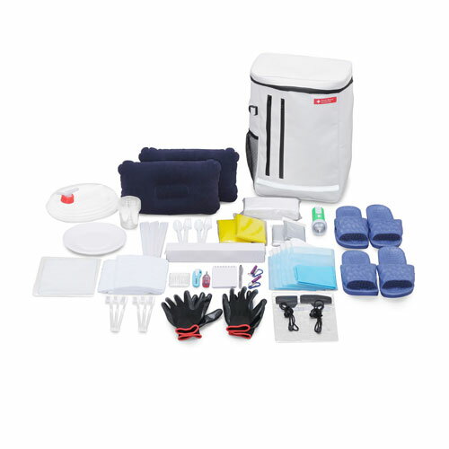 アイリスオーヤマ 防災セット 2人用35点 BS2-35 ホワイト