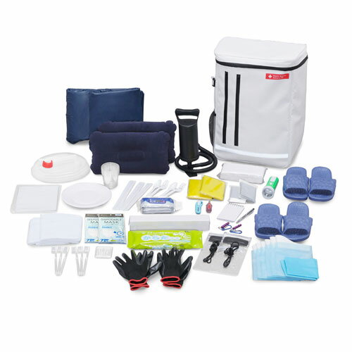 アイリスオーヤマ 防災セット 2人用42点 BS2-42 ホワイト