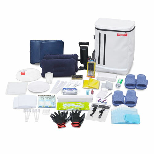 アイリスオーヤマ 防災セット 2人用44点 BS2-44 ホワイト