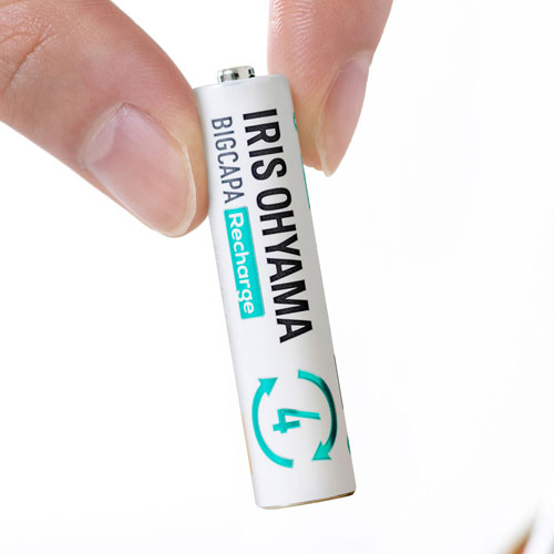 アイリスオーヤマ BIGCAPA Recharge ニッケル水素電池 単4形 4本パック BCR-R4MH/4B