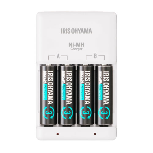 アイリスオーヤマ BIGCAPA Recharge 充電器セット 単3形 4本付 BCR-SC3MH/4S