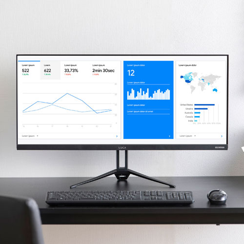 アイリスオーヤマ ウルトラワイドモニター 29V型 ILD-AW29FHD-B ブラック