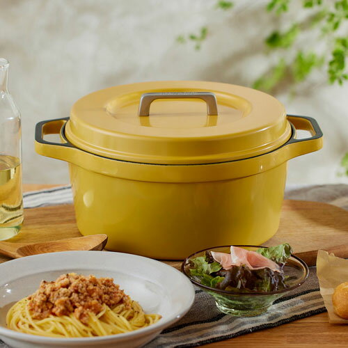 アイリスオーヤマ 無加水鍋 COTOCO MKSN-S24 サフランイエロー