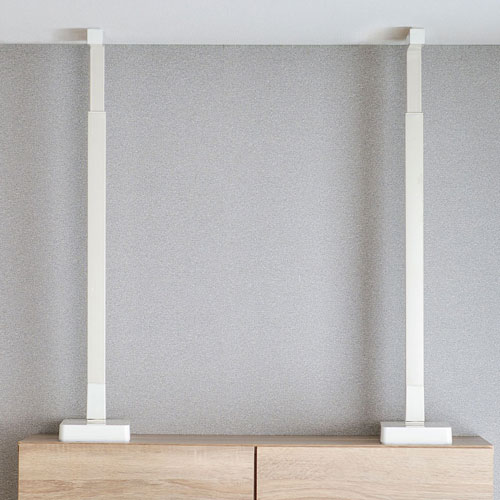 アイリスオーヤマ 家具転倒防止耐震バーL KTTB-L ホワイト