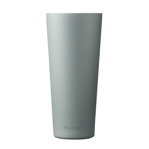 アイリスオーヤマ ステンレスタンブラー 450ml ST-450 ライトグレー