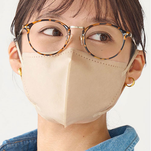 アイリスオーヤマ DAILY FIT MASK なめらかタッチ 立体ふつうサイズ 20枚入 RN-DH20SXQ ペールベージュ