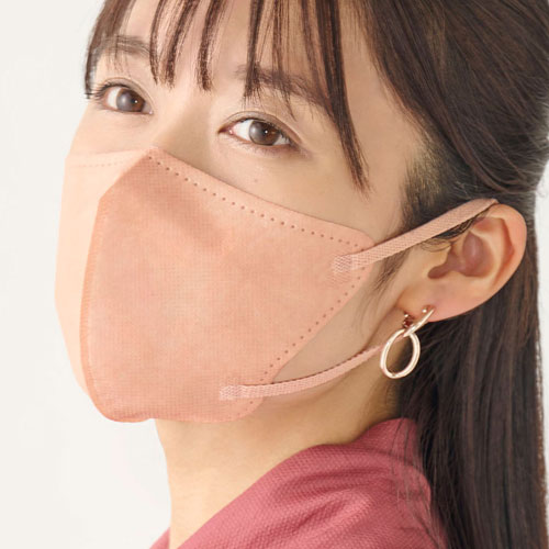アイリスオーヤマ DAILY FIT MASK なめらかタッチ 立体ふつうサイズ 20枚入 RN-DH20SPB ピンクベージュ