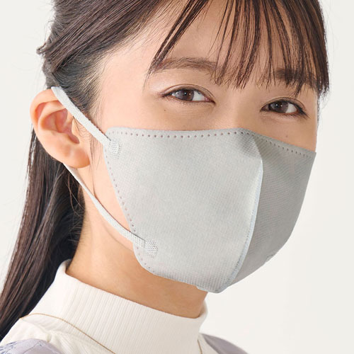 アイリスオーヤマ DAILY FIT MASK なめらかタッチ 立体ふつうサイズ 20枚入 RN-DH20SXH ニュアンスグレー