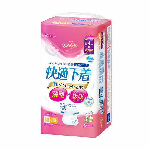 乐天商城 - アイリスオーヤマ リフィール 快適下着 薄型パンツ SSサイズ 24枚入 NAD-SS24-4