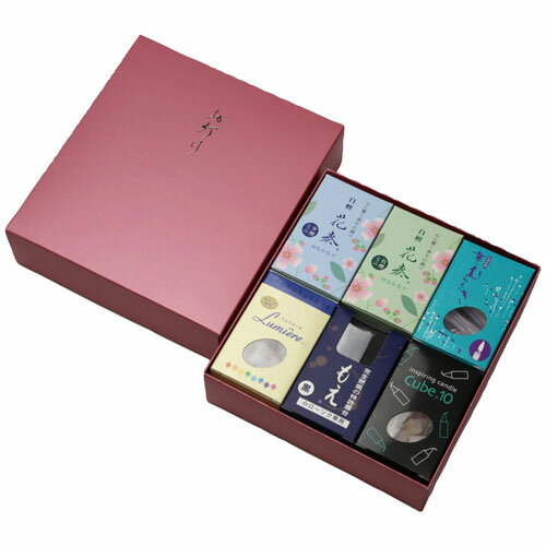 東海製蝋 燭台・ローソク・線香セット 6箱入 300-81