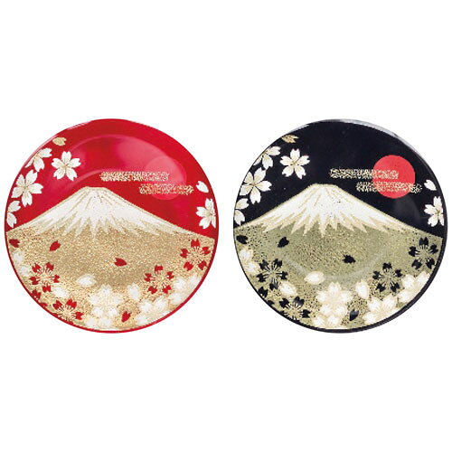 紀州塗 蒔絵 富士山 ダルマグラスペア 0770090