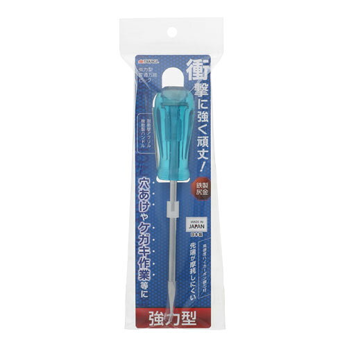 -------------------------------------------------------------- 画像はイメージです。 ※ PC環境により実際の色味や質感と異なって表示される場合がございます。 ※ 部品・パーツなどの一部の商品では本体の商品画像を使用しております。 ※ 製品の仕様・画像・パッケージは、メーカー側から予告なく変更される場合があります。 -------------------------------------------------------------- 【用途・特徴】●石膏ボードやプラスチック板の穴あけに ●ブリキ板などの極薄板、0.1〜0.4mm薄鉄板、缶の穴あけに ●木ねじや釘の下穴開けに ●金属板のケガキ作業に ●貫通タイプ ●尻金は鉄製で衝撃に強い ●芯材はハイカーボン鋼で全体焼き入れ、クロームメッキ【仕様】芯材：高硬度ハイカーボン鋼 ハンドル：耐衝撃アクリル樹脂 表面処理：クロームメッキ【原産国】日本 【#239】　
