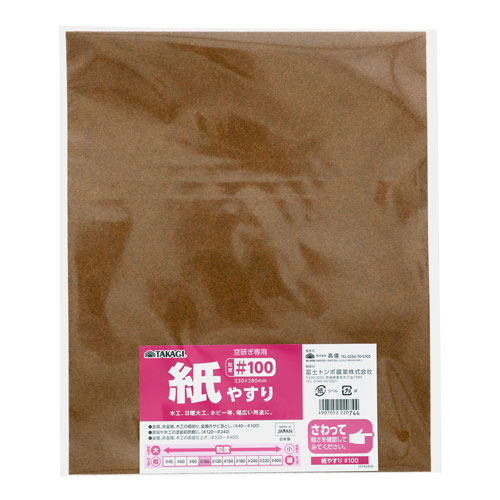 TAKAGI 紙やすり #100 1枚入