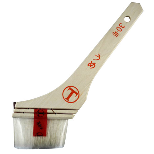 大塚刷毛 マルテー うめニス 筋違 白 30号