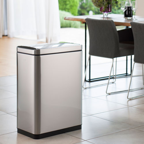 メーカー直送 一年保証 EKO デラックス・ファントムセンサービン 45L シルバー EK9287MT-45L [2]