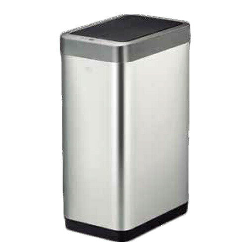 一年保証 EKO自動開封センサーゴミ箱 ファントムXセンサービン 45L シルバー EK9261MT-45L ダストボックス 45リットル 衛生的 おしゃれ スリム 自動 ふた付き [3]