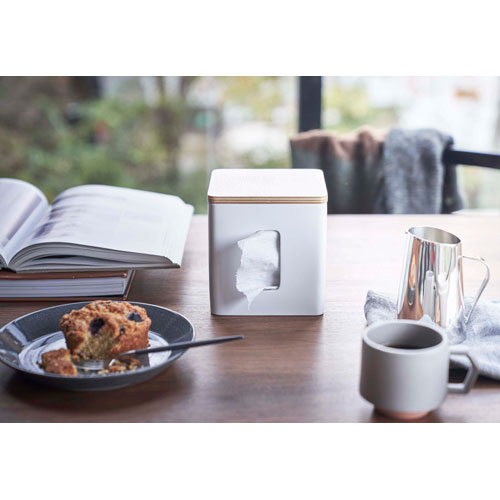 山崎実業 ティッシュ&トイレットペーパーケース リン RIN ナチュラル 5470☆★