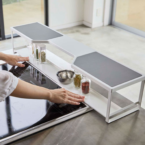 山崎実業 コンロ奥ラック プレート Plate...の紹介画像3