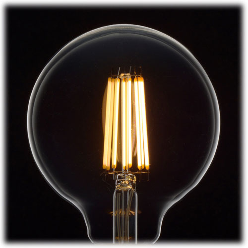 オーム電機 LED電球 フィラメント ボール電球 E26 100形相当 調光器対応 電球色 LD...