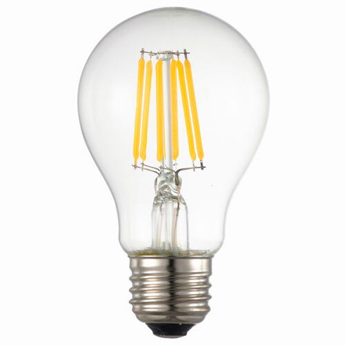 オーム電機 LEDフィラメント電球 一般電球形 口金E26 60W形相当 クリア 電球色 全...