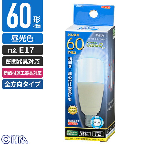 �������ŵ� LED�ŵ� T�� E17 60W������ ����� ������������ ��Ǯ��ܹ���� LDT6D-G-E17 IG92