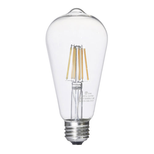 オーム電機 LEDフィラメント電球 レトロ球 E26 60形相当 電球色 LDF5L C6/ST64 webby-14568942 Webby サンプル画像2
