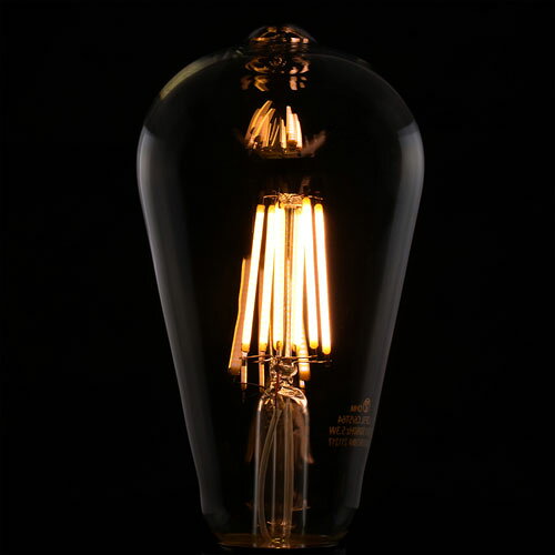 オーム電機 LEDフィラメント電球 レトロ球 E26 60形相当 電球色 LDF5L C6/ST64 webby-14568942 Webby サンプル画像3