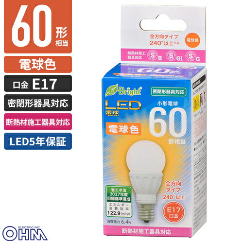 �������ŵ� LED�ŵ� ���� E17 60������ �ŵ忧 LDA6L-G-E17 IS22