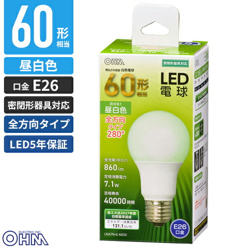 �������ŵ� LED�ŵ� E26 60������ ���� LDA7N-G AG52