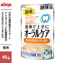 アイシア 国産 健康缶パウチ オーラルケア まぐろペースト 40g