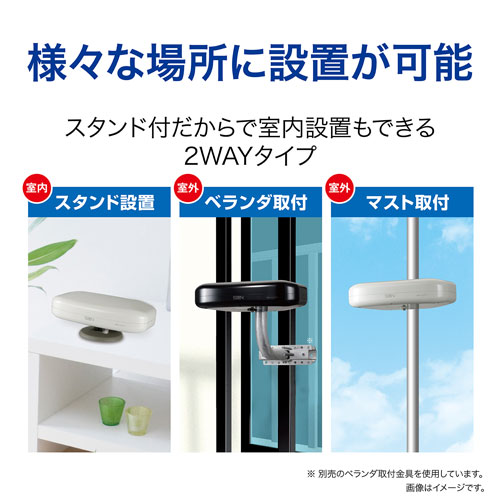 サン電子 室内外兼用UHFアンテナ セミグロス...の紹介画像2