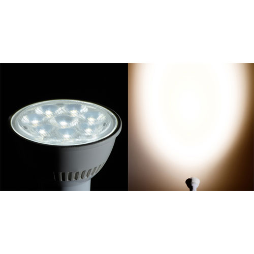 オーム電機 LED電球 ハロゲンランプ E11 昼白色 6.6W 660lm 中角タイプ 61mm 調光...