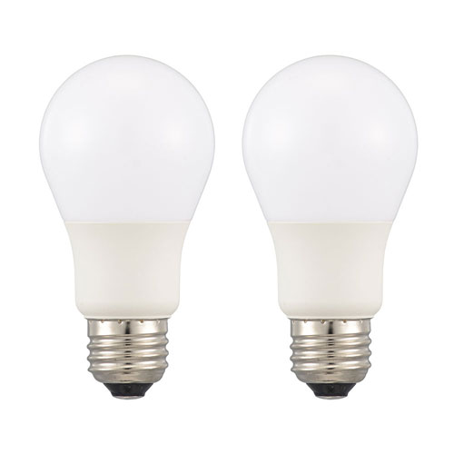 オーム電機 LED電球 E26 60形相当 電球色 2個入 LDA6L-G AG59 2P 3