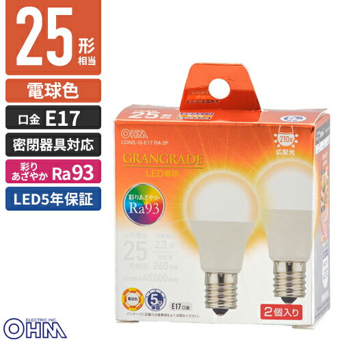 �������ŵ� LED�ŵ� ����E17 25������ �ŵ忧 2���� LDA2L-G-E17 RA 2P