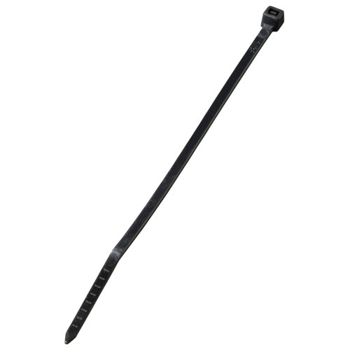 オーム電機 結束バンド ロックタイ 100mm 耐候 黒 100本入 LT-100W100BK