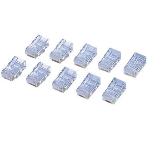 ポスト投函 エレコム ELECOM CAT6用RJコネクタ LD-6RJ45T10