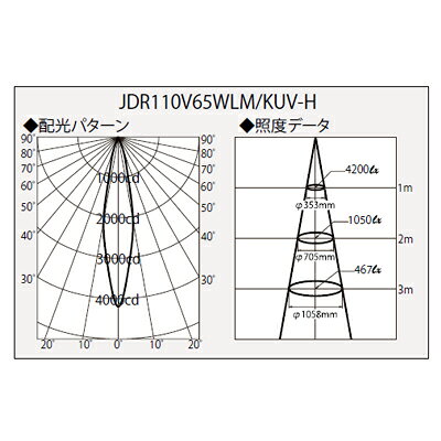 ウシオ USHIO ハロゲンランプ ダイクロハロゲン JDR φ50 ADVANCE 65W 20度 JDR110V...