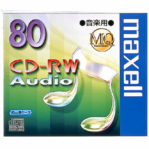 マクセル maxell 音楽用CD-RW 80分 MQ 1枚