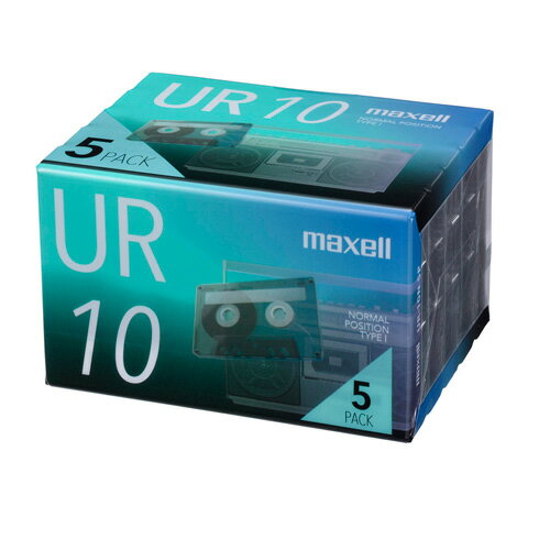 マクセル maxell カセットテープ UR 10分 5巻パック UR-10N5P