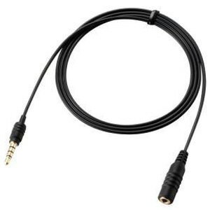 ポスト投函 エレコム ELECOM 4極ミニプラグ 延長ヘッドホンケーブル ブラック MPA-EHPS10BK