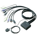 エレコム ELECOM パソコン切替器 HDMI対応 KVM-HDHDU2