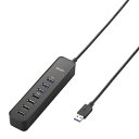 【送料無料】エレコム ELECOM マグネット付きUSB3.0ポート搭載7ポートUSBハブ U3H-T706SBK