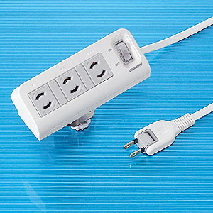 サンワサプライ 便利タップ3個口・2m TAP-B25