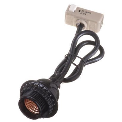 ヤザワコーポレーション コード付ソケットシーリング付黒 Y02SCS2605BK